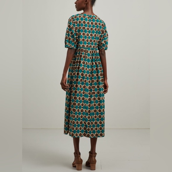 NWOT’S MAX MARA Label-cut Fatoki Embellished Cotton Dress Sz:US6 M Spring/Summer - Picture 4 of 15